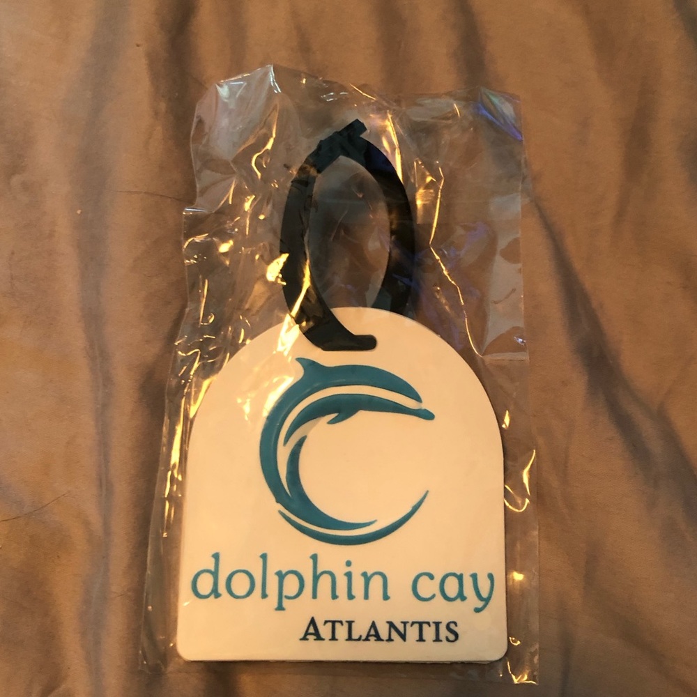 Dolphin Cay Atlantis Rubber Luggage Tag